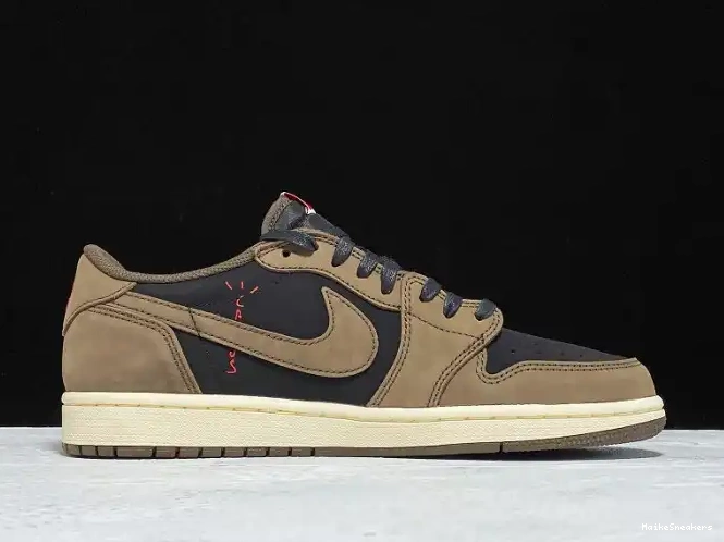 MaikeSneakers Mocha x SP CQ4277-001 Jordan Scott Low Dark 1 OG Air Travis 0517